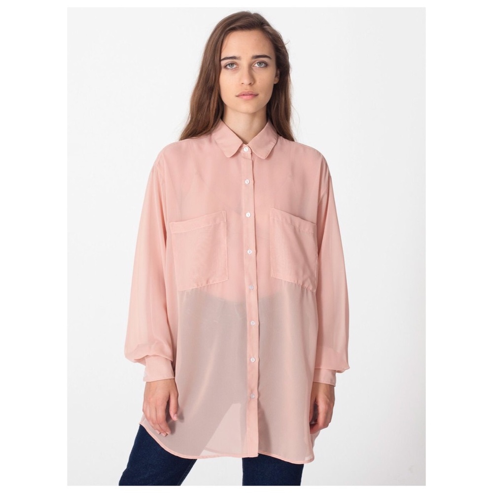 American Apparel Chiffon Shirt